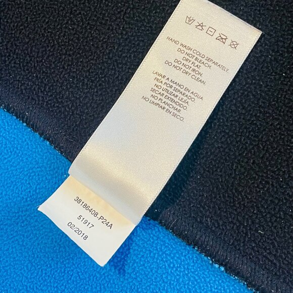 Spyder Youth Full-Zip Blue Jacket L 14/16 Black Panels Polyester W Neon Yellow - Picture 4 of 10